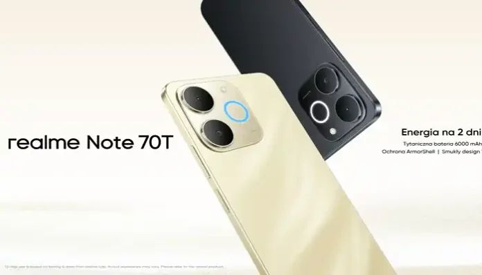 Vendor smartphone asal China, Realme diam-diam memperkenalkan smartphone terbarunya, yakni Realme Note 70T di pasar Eropa beberapa waktu lalu. (Gizmo China)