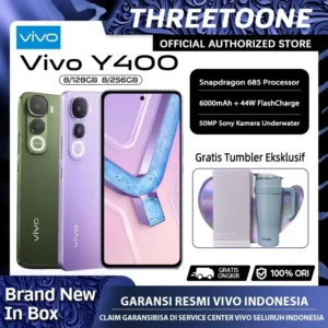 Vivo Y400 8/128GB 8/256GB 6000mAh Baterai 44W FlashCharge