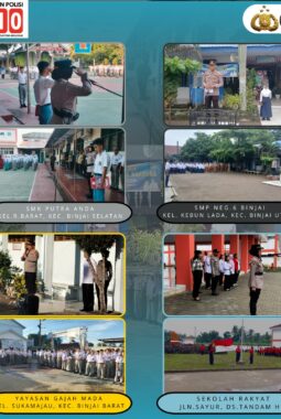Dekat dengan Pelajar, Kapolres Binjai Jadikan Police Go To School sebagai Gerakan Pembinaan Generasi Muda