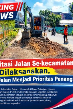 Rehabilitasi Jalan Se-kecamatan Bangko Mulai Dilaksanakan, 13 Ruas Jalan Menjadi Prioritas Penanganan