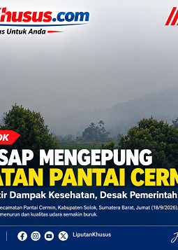 Kabut Asap Mengepung Kabupaten Solok, Pantai Cermin Terpapar Pekat, Pemerintah Diminta Bertindak
