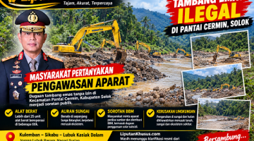 Tambang Emas Diduga Ilegal Merajalela di Pantai Cermin, Puluhan Alat Berat Beroperasi di Kulemban, Sikabu dan Lubuk Rasam