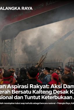 Menyuarakan Aspirasi Rakyat: Aksi Damai Ormas Mangkok Merah Bersatu Kalteng Desak Karhutla Jadi Bencana Nasional, Kecewa Gubernur dan Sekda Tak Berani Menemui Massa