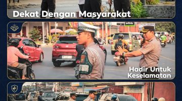 Kapolresta Palu Pimpin Strong Point di Simpang Towua – Basuki Rahmat, Tekankan Keselamatan Berlalu Lintas