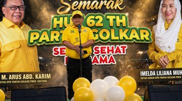 Ketua Golkar H.M. Arus Abdul Karim Peringati HUT ke-62, Golkar Sulteng Gelar Pasar Murah Serentak di 13 Kabupaten/Kota hingga Desember 2026