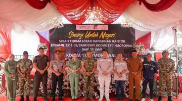 Dandim 1311/Morowali Terima Hibah Gedung Koramil Bahodopi dari PT IMIP, Perkuat Sinergitas TNI dan Jaga Stabilisasi Keamanan