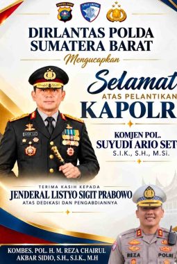 Dari Jenderal Listyo Sigit Prabowo ke Komjen Suyudi Ario Seto, Dirlantas Polda Sumbar Tegaskan Komitmen Dukung Polri Presisi