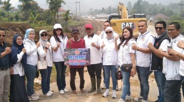 Pulihkan Hunian Korban Galodo, Bupati Solok Letakkan Batu Pertama Rumah Bantuan REI.