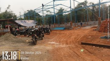 Diduga Dibekingi Oknum Angkatan Udara BRAVO, Pembangunan Gudang Helm Tanpa Izin di Rumpin Kembali Beroperasi