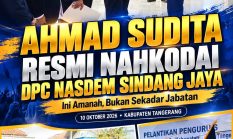 Ahmad Sudita Resmi Nahkodai DPC NasDem Sindang Jaya: “Ini Amanah yang Harus Saya Pertanggungjawabkan kepada Masyarakat”