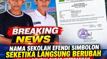 Nama Sekolah Efendi Simbolon Seketika Langsung Berubah dalam Bentuk Surat Keterangan, Panitia Pilpeng Pedamaran Harus Transparan