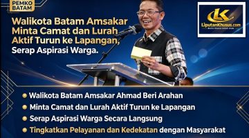 “Jangan Tunggu Warga Datang, Kita yang Harus Hadir di Tengah Mereka” — Wali Kota Batam Amsakar Ahmad Minta Camat dan Lurah Turun Langsung ke Lapangan