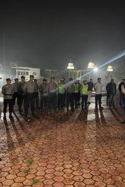 Cegah Balap Liar dan Kejahatan Jalanan, Polres Rokan Hilir Gelar Patroli Blue Light di Jalur Lintas
