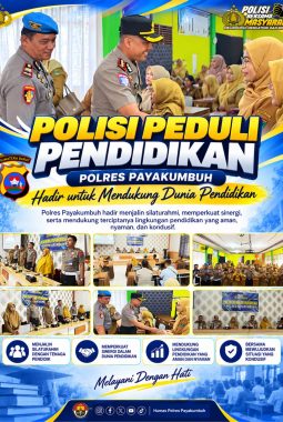 KAPOLRES PAYAKUMBUH BERSAMA PJU BERIKAN EDUKASI DAN TAMPUNG ASPIRASI GURU SMA NEGERI 1 PAYAKUMBUH