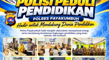 KAPOLRES PAYAKUMBUH BERSAMA PJU BERIKAN EDUKASI DAN TAMPUNG ASPIRASI GURU SMA NEGERI 1 PAYAKUMBUH