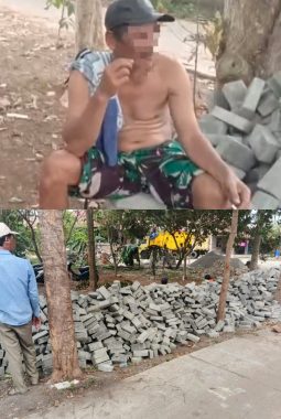 Diduga Proyek Siluman, Pengerjaan Paving Blok di Desa Babat Tanpa Papan RAB dan K3