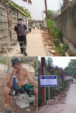 Sempat Disorot Tak Ada Papan Proyek dan Abaikan K3, Proyek di Babat Legok Mendadak Pasang Papan Informasi