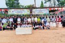 Ribuan para santri padati lapangan bola kaki desa kayu ara sakti