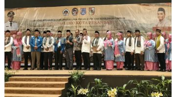 Hadiri Pelantikan Pengurus Gonjong Limo Pekanbaru, Pemda Lima Puluh Kota  Bawa 12 UMKM Promosikan Produk Unggulan