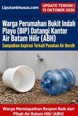 Warga Perumahan Bukit Indah Piayu (BIP) Kota Batam Mendatangi Kantor Air Batam Hilir(ABH) Sampaikan Aspirasi Terkait  Pasokan Air Bersih
