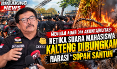 Menguji Adab dan Akuntabilitas: Ketika Suara Mahasiswa Kalteng Dibungkam Narasi “Sopan Santun”