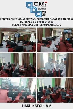 Kakan Kemenag Solok Pantau Perjuangan Duta Madrasah di Arena OMI Sumbar 2026