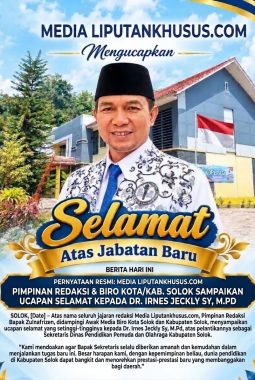 Dr. Irnes Jakli Jabat Sekretaris Disdikpora Kabupaten Solok, Amanah Baru Menanti.