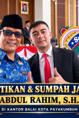 Pelantikan dan  Pengambilan Sumpah Jabatan 