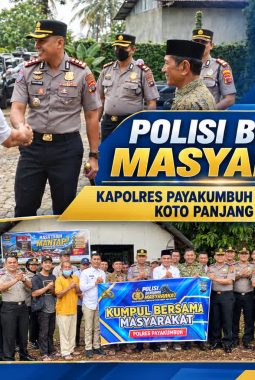 Polisi Bersama Masyarakat, Kapolres Payakumbuh Sambangi Warga Koto Panjang Dalam