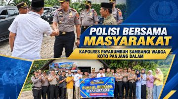 Polisi Bersama Masyarakat, Kapolres Payakumbuh Sambangi Warga Koto Panjang Dalam