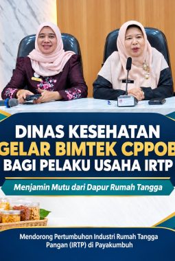 Dinas Kesehatan Kota Payakumbuh Bekali Pelaku IRTP Standar Keamanan Pangan