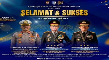 Estafet Kepemimpinan Polri Berlanjut, Dirlantas Polda Sumbar Serukan Pengabdian Untuk Negeri
